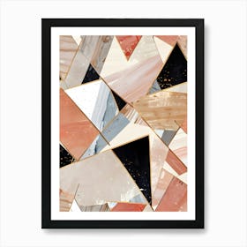 Abstract Geometric Wallpaper Art Print