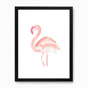 Painted Flamingo Art Print