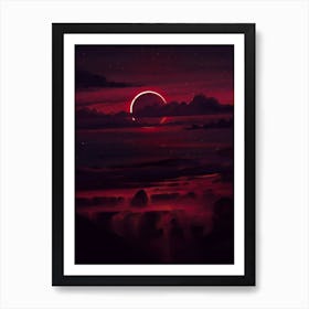 Moon In The Sky Art Print