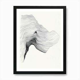 Wavy Line Art Print