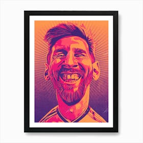 Lionel Messi Foot Ball Soccer 1 Art Print