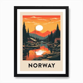 Vintage Travel Poster Norway 12 Art Print