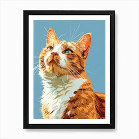 Orange Tabby Cat 15 Art Print