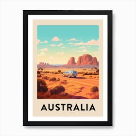 Vintage Travel Poster Australia 5 Art Print