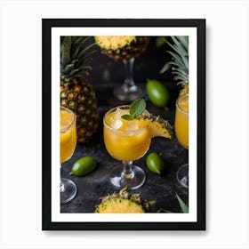 Pineapple Margarita Art Print