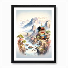 Asian Landscape 1 Art Print