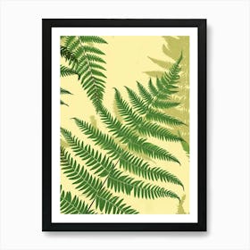 Pattern Poster Australian Tree Fern 3 Art Print