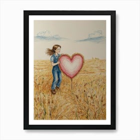 Heart Of Wheat Art Print