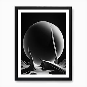 Uranus Noir Comic Space Art Print