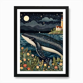 Whale At Night 1 Art Print