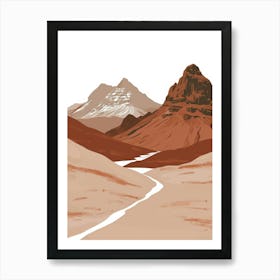 Landscape In The Desert Art Print