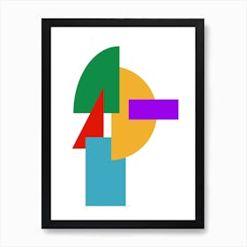 Geometric Face Art Print