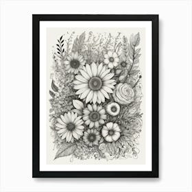 Flower Bouquet 1 Art Print