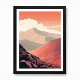 Ben Nevis Scotland 6 Hiking Trail Landscape Art Print