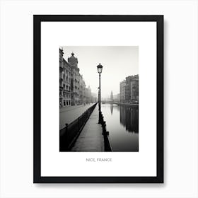 Poster Of Santander, Spain, Photography In Black And White 4 Art Print