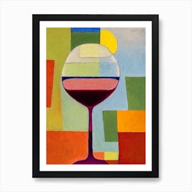 Brandy Crusta Paul Klee Inspired Abstract Cocktail Poster Art Print