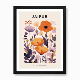 Flower Market Poster Jaipur India Art Print