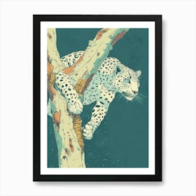 Leopard In The Tree Art Print