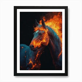 Fire Horse 3 Art Print