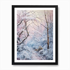 Dreamy Winter Painting Muir Woods National Park United States 2 Art Print