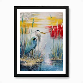 Blue Heron Art Print