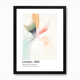 World Tour Exhibition, Abstract Art, London, 1960 10 Art Print