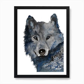 Night Wolf Art Print