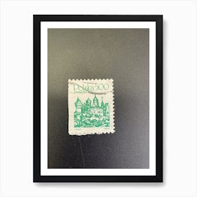 Postage Stamp Of Poland 8 Art Print