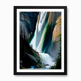 Takakkaw Falls, Canada Nat Viga Style (1) Art Print