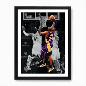 Kobe Bryant 4 Art Print