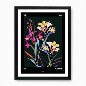 No Rain No Flowers Poster Statice 4 Art Print