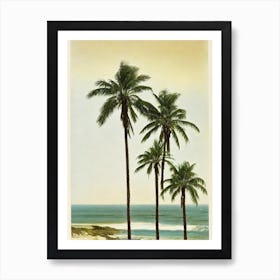 Sunset Beach California Vintage Art Print