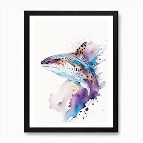 Angel Shark 2 Watercolour Art Print