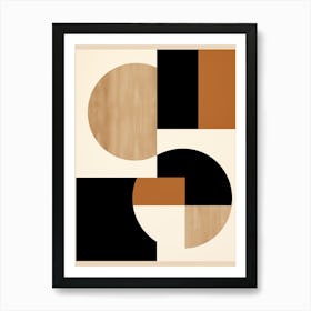 Abstract Geometric Mid Century Art Print