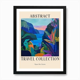 Abstract Travel Collection Poster Papua New Guinea 3 Art Print