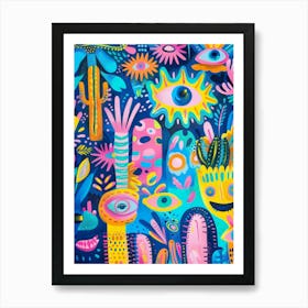 Cactus Garden 9 Art Print