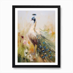 Bird Painting Peacock 1 Poster