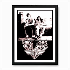 Daryl Hall and john Oates Art Print