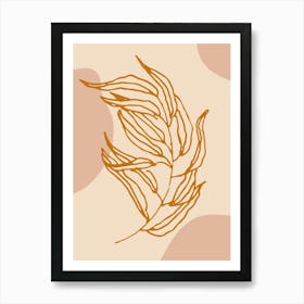 Leaf Illustration Art Print