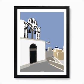 Greece, Santorini, Chapel Art Print