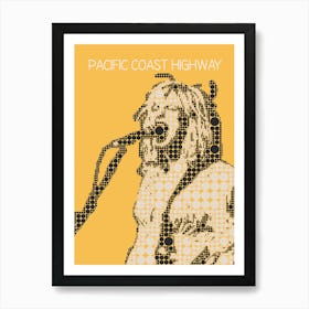 Pacific Coast Highway Courtney Love Art Print