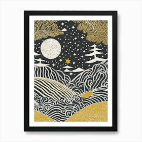 Night In The Sky Art Print