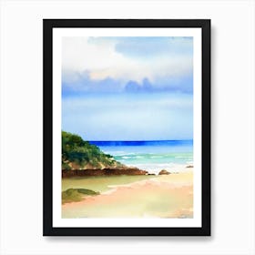 Umina Beach, Australia Watercolour Art Print