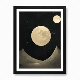 Moons In The Sky Art Print