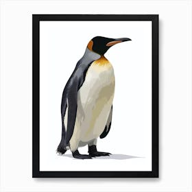 King Penguin Cooper Bay Minimalist Illustration 3 Art Print