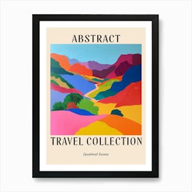 Abstract Travel Collection Poster Equatorial Guinea 1 Poster