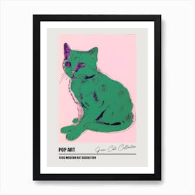 Green Cats Warhol  Style Collection 3 Art Print