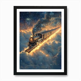 Train In The Clouds 2 Art Print