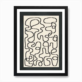 Minimal Abstract Line 22 Art Print