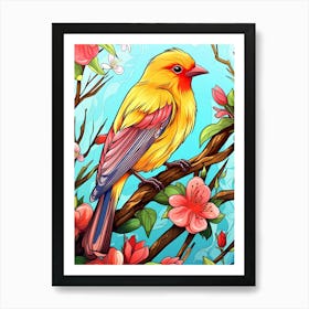 Bird On The Branch Art Print